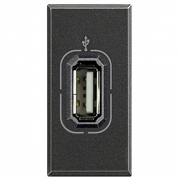 Розетка 1xUSB AXOLUTE, антрацит HS4285 Bticino