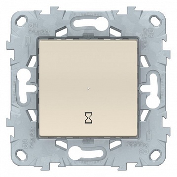 Таймер нажимной UNICA NEW, механический, бежевый NU553544 Schneider Electric