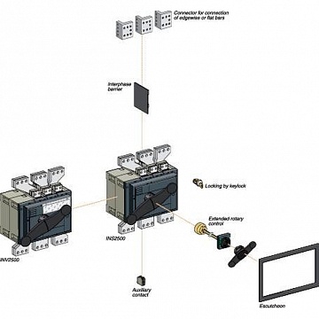 РУКОЯТКА черная INS/INV2000 2500 31298 Schneider Electric