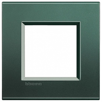 Рамка 1 пост LIVING LIGHT, зеленый шелк LNA4802PK Bticino