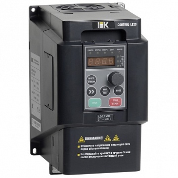 преобразователь частоты CONTROL-L620 380В, 3Ф 1,5-2,2 kW код. CNT-L620D33V015-022TE IEK