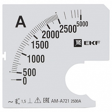 Шкала сменная для A721 2500/5А-1,5 s-a721-2500 EKF