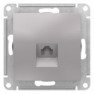 Розетка телефонная 1xRJ11 ATLASDESIGN, алюминий ATN000381 Schneider Electric