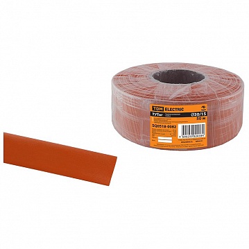 Термоусаживаемая трубка ТУТнг 30/15 красная (50 м/ролл) SQ0518-0082 TDM