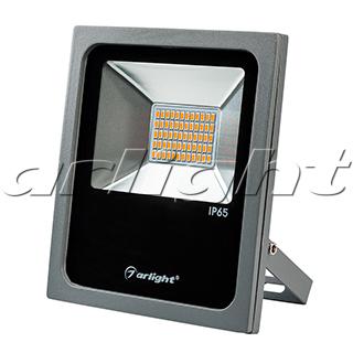 светодиодный прожектор AR-FLAT-30W-220V Yellow (Grey, 120 deg), 24203 024203 Arlight