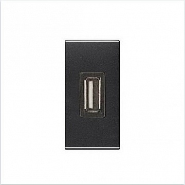 Розетка 1xUSB ZENIT, антрацит N2185 AN ABB