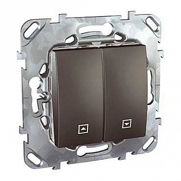 Выключатель для жалюзи кнопочный UNICA TOP, графит MGU5.208.12ZD Schneider Electric