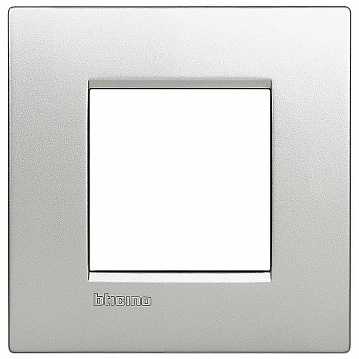Рамка 1 пост LIVING LIGHT, алюминий LNC4802TE Bticino