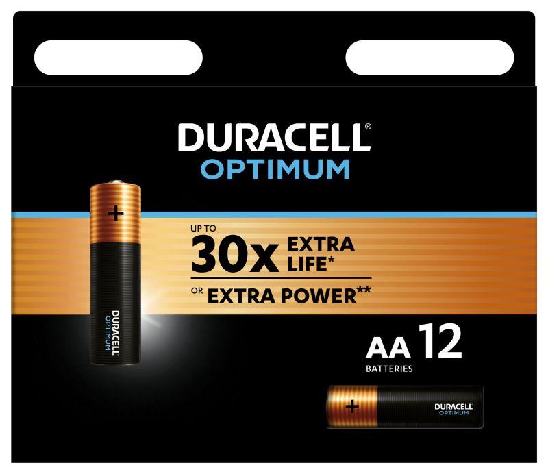 Элемент питания алкалиновый АА 1.5В LR6-12BL Optimum 5014073 (блист.12шт)