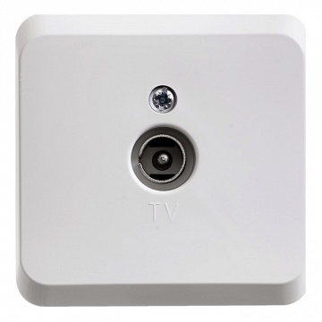 Розетка TV ЭТЮД, одиночная, белый TVA-002B Schneider Electric