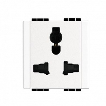 Розетка LIVING LIGHT, скрытый монтаж, белый N4139 Bticino