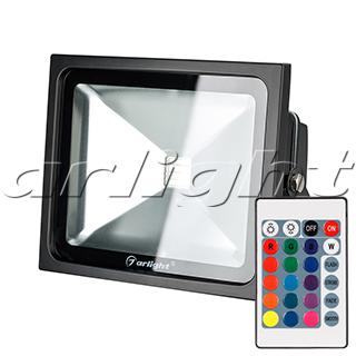 светодиодный прожектор AR-FLB-30W-220V RGB (IR ПДУ Карта 24кн), 23852 023852 Arlight