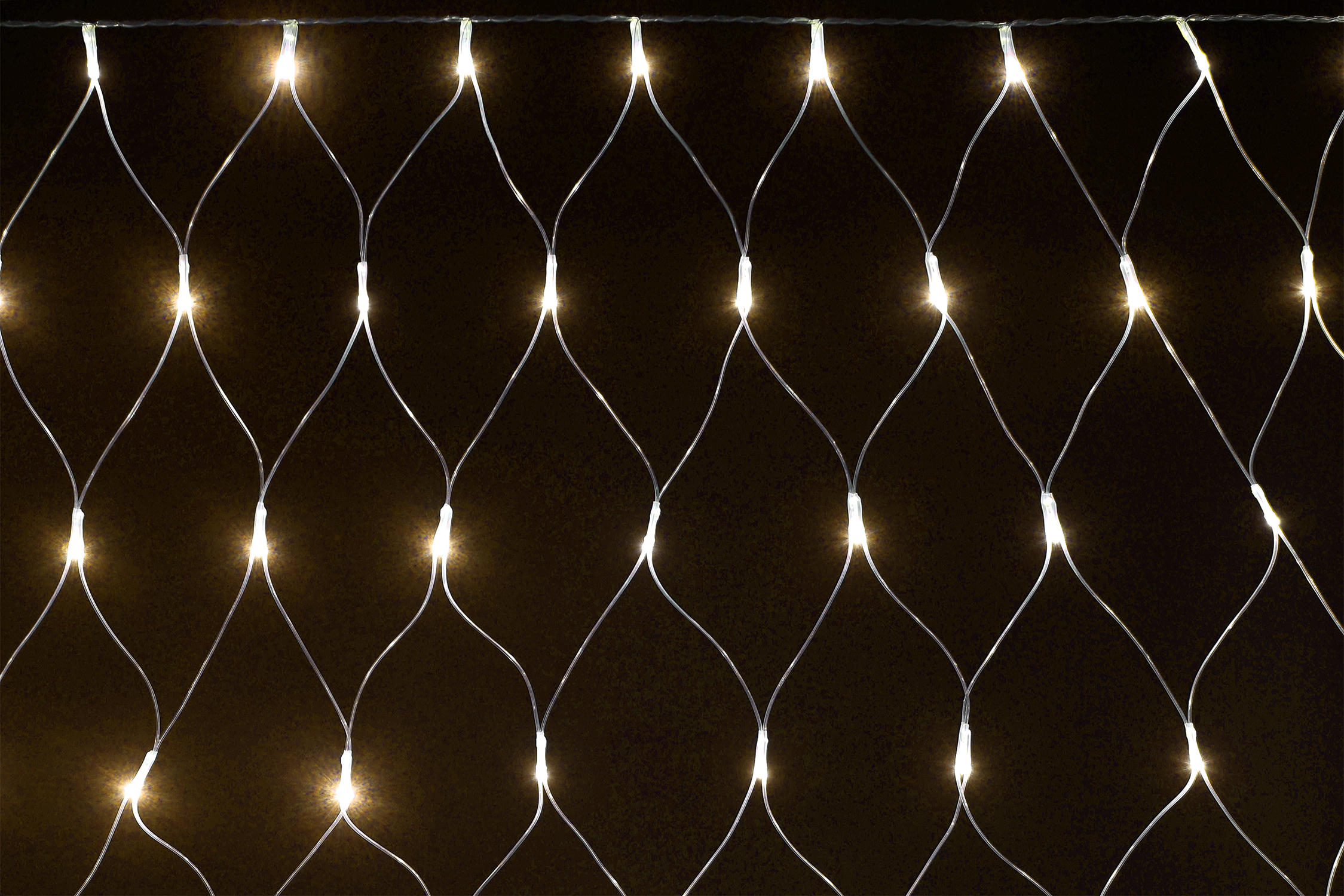 LIGHTING Гирлянда сеть 1,5х1,5м 160 светодиодов теплый белый свет IP20 прозрачный шнур 3м 230В контроллер 8 сцен LGDB410-1-160-L1-T-S-44 IEK