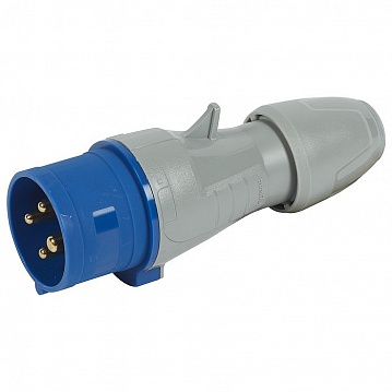Вилка прямая - P17 Tempra Pro - IP 44 - 200/250 В~ - 16 A - 3К+З 555125 Legrand