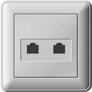 Розетка компьютерная 2xRJ45 Cat.5 W59, слоновая кость RSI-251KK5E-28 Schneider Electric