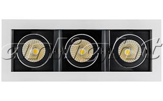 Светильник CL-KARDAN-S260x102-3x9W Day (WH-BK, 38 deg), 24135 024135 Arlight