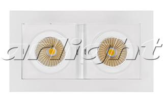 Светильник CL-KARDAN-S180x102-2x9W Warm (WH, 38 deg), 24127 024127 Arlight