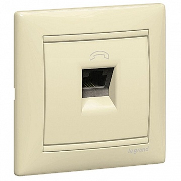 Розетка телефонная 1xRJ11 VALENA CLASSIC, слоновая кость 774338 Legrand