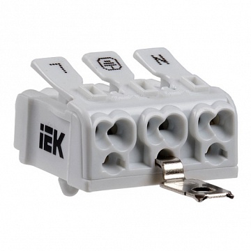 Клемма пружинная соединительная КСПнз3-L+N+PE UKZ-B06-3P-H1-E1-10 IEK
