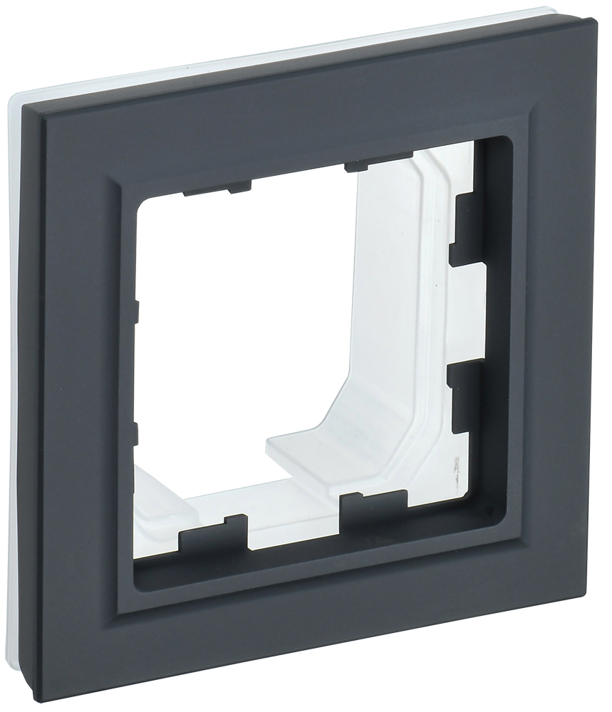 BRITE Рамка 1-местная IP44 РУ-1-БрГ-44 графит BR-M12-44-K53 IEK
