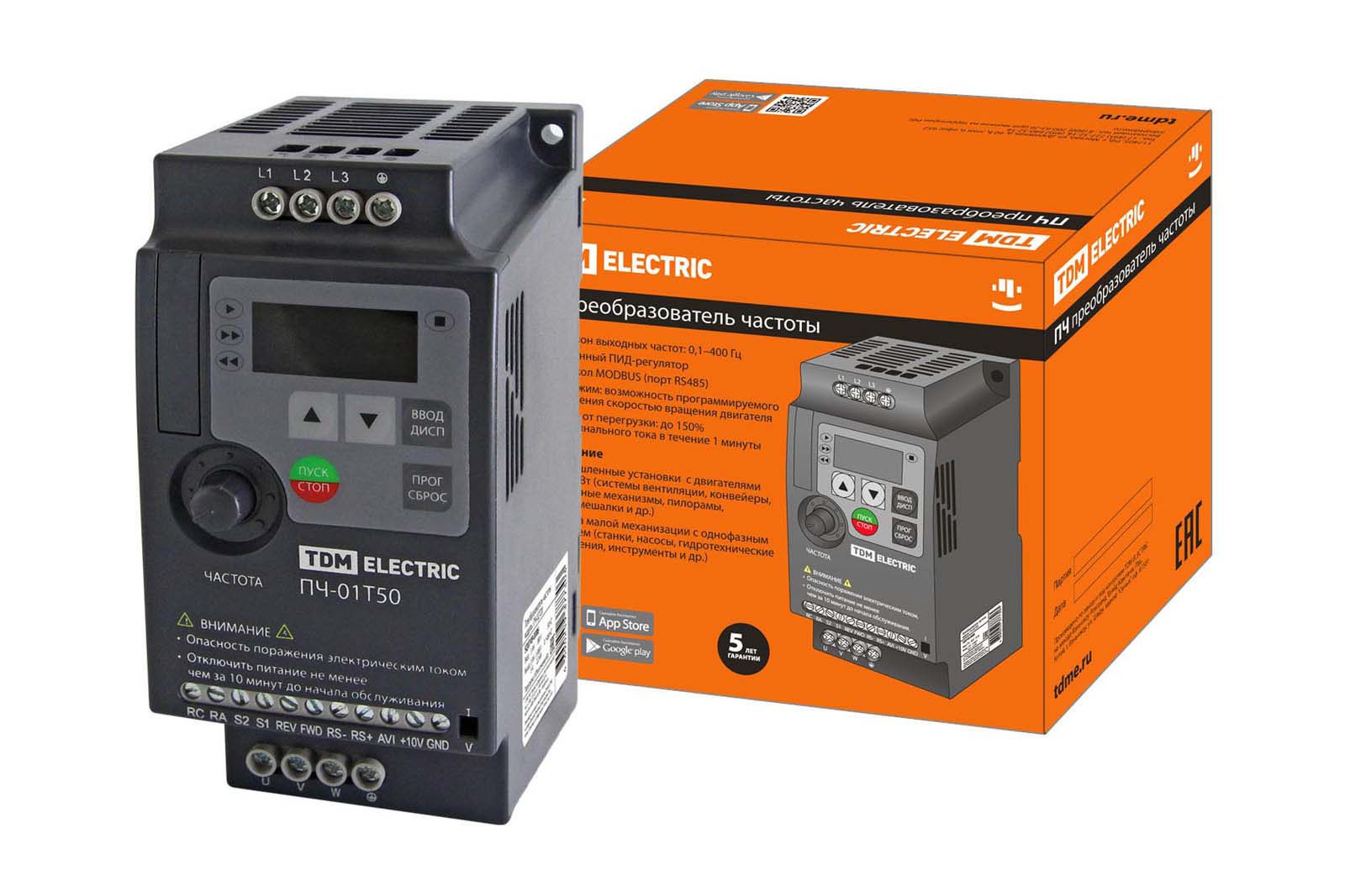 Преобразователь частоты ПЧ-01T50 380В 1,50кВт код SQ0749-0005 TDM