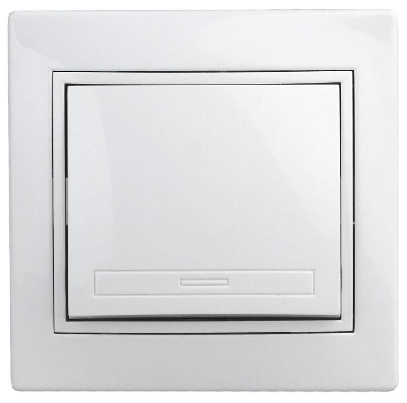 Выключатель 1-кл. СП Plano 10А IP20 1Э-101-01 250В бел. Intro Б0038822