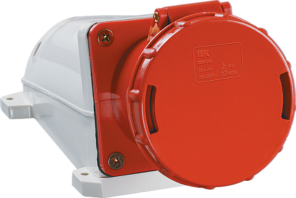 Розетка стационарная 3Р+РЕ+N 63А 380В IP54 PSR12-063-5 IEK