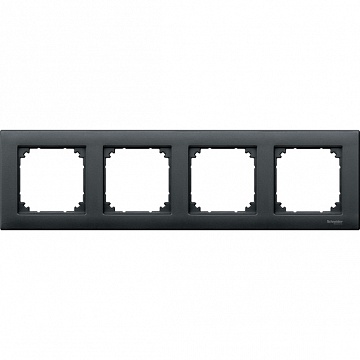 Рамка 4 поста MERTEN M-PLAN, антрацит MTN486414 Schneider Electric