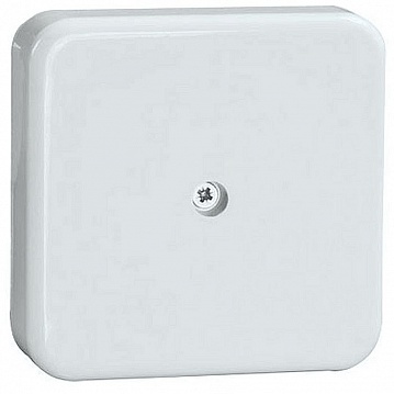 коробка КМ41216-01 распаячная для о/п 75х75х28 белая (6 клеммы 6мм² ) UKO10-075-075-028-K01 IEK
