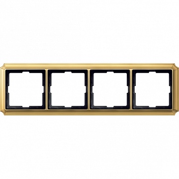 Рамка 4 поста MERTEN ANTIQUE, блестящая латунь MTN483421 Schneider Electric