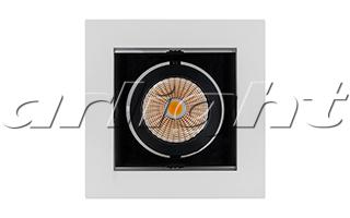 Светильник CL-KARDAN-S102x102-9W Warm (WH-BK, 38 deg), 24126 024126 Arlight