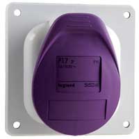 Встраиваемая розетка - P17 Tempra Pro - IP 44 - 20/25 В~ - 16 A - 2K 055295 Legrand