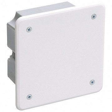 коробка КМ41021 распаячная 92х92x45мм² для полых стен (с саморезами, металлический лапки, с крышкой ) UKG11-092-092-040-M IEK