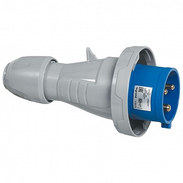Вилка прямая - P17 Tempra Pro - IP 66/67 - 200/250 В~ - 32 A - 2К+З 555434 Legrand