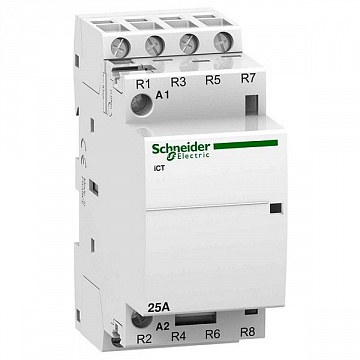 Модульный контактор iCT 4P 25А 400/24В AC A9C20137 Schneider Electric