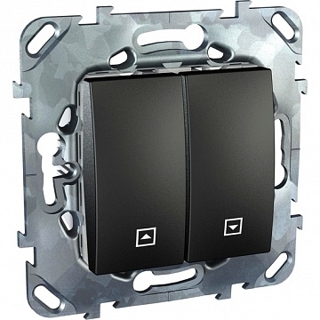 Выключатель для жалюзи кнопочный UNICA TOP, графит MGU5.207.12ZD Schneider Electric
