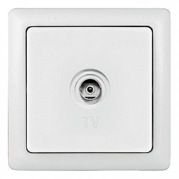 Розетка TV ХИТ, оконечная, белый RAT-1S3-B Schneider Electric