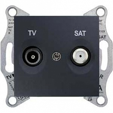 Розетка TV-SAT SEDNA, оконечная, графит SDN3401670 Schneider Electric