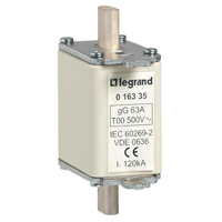 Предохранитель типа gG - размер 00 - с индикатором - 160 A 016355 Legrand