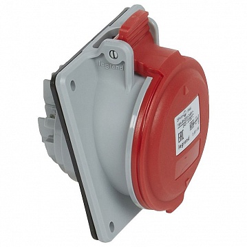 Розетка встраиваемая - 16А - 3К+H+З - 380 В - IP 44 090164 Legrand