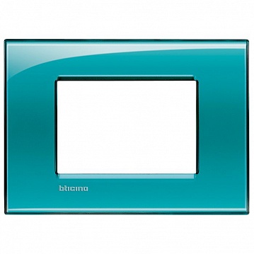 Рамка 3 модуля LIVING LIGHT, цвет морской волны LNA4803VD Bticino