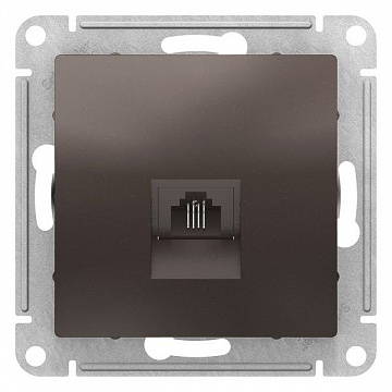Розетка телефонная 1xRJ11 ATLASDESIGN, мокко ATN000681 Schneider Electric