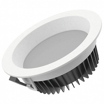 Cветильник светодиодный ВАРТОН Downlight круглый встраиваемый 116*48 11W 4000K IP54/20 аварийный V1-R0-01011-10A00-4401140 Varton
