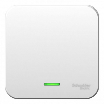 Выключатель 1-клавишный BLANCA, с подсветкой, открытый монтаж, белый BLNVA101111 Schneider Electric