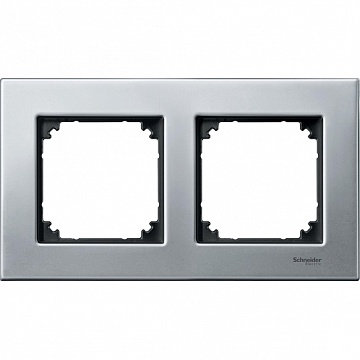 Рамка 2 поста MERTEN M-ELEGANCE, платиновое серебро MTN403260 Schneider Electric
