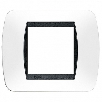 Рамка 2 модуля LIVING LIGHT, белый L4802PB Bticino
