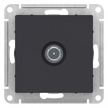 Розетка TV ATLASDESIGN, проходная, карбон ATN001092 Schneider Electric