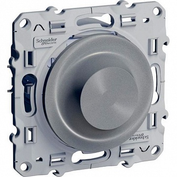 Светорегулятор поворотный ODACE, 100 Вт, алюминий S53R518 Schneider Electric
