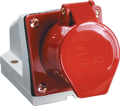 Розетка стационарная 3Р+РЕ+N 32А 380В IP44 PSR12-032-5 IEK