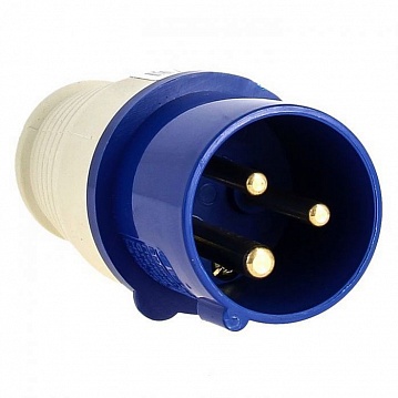 Вилка переносная 023 2Р+РЕ 32А 220В IP44 ps-023-32-220 EKF